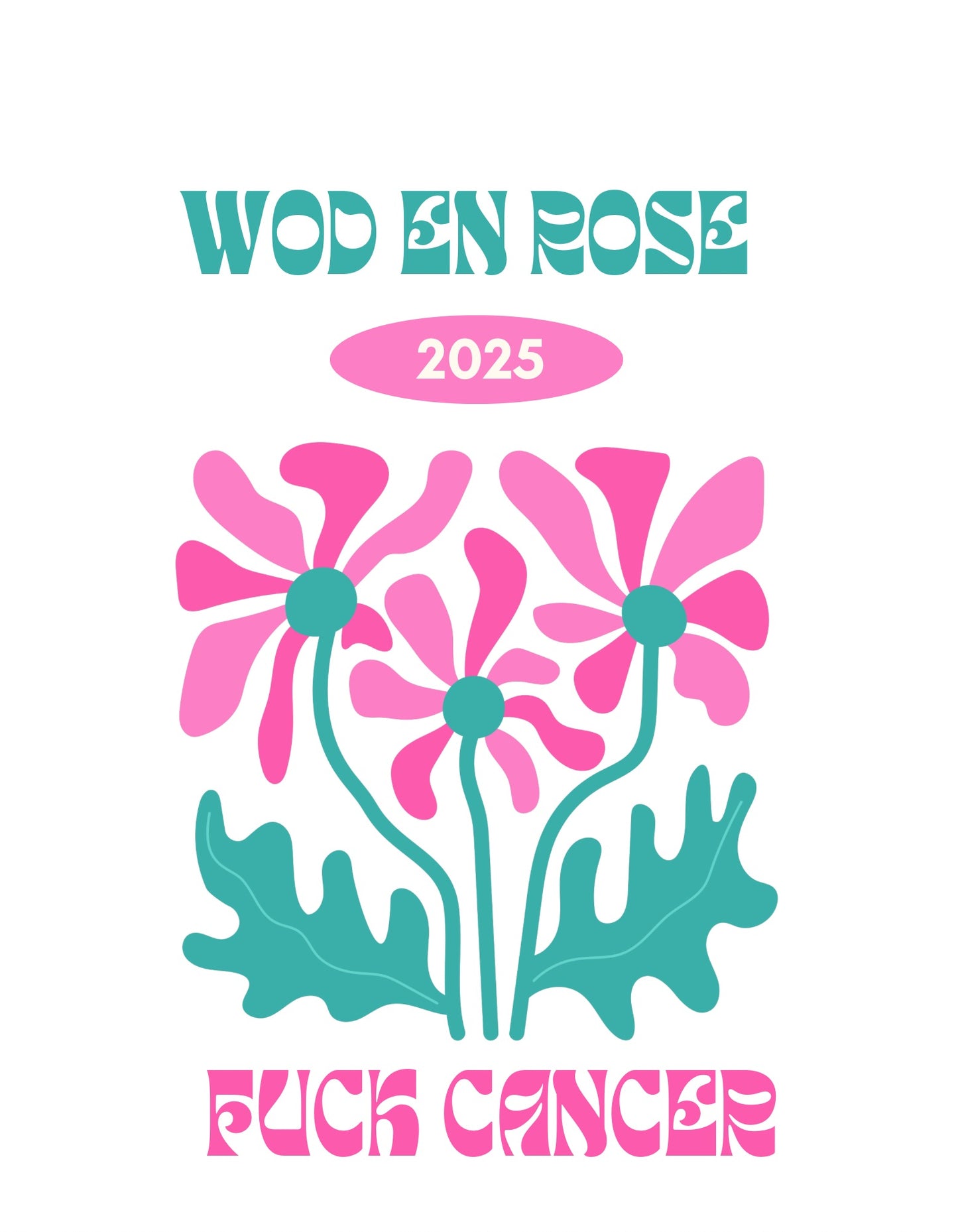 T-Shirt Wod en Rose