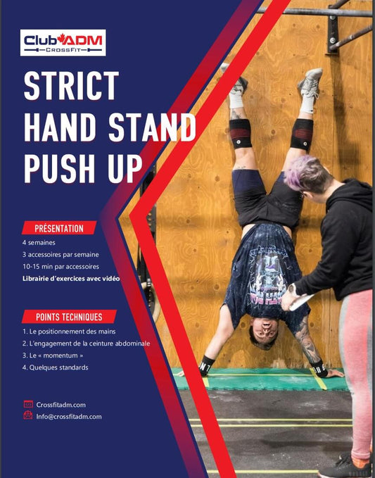 Hand stand push-up - Ebook